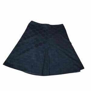 Larry Levine Black Skirt Lined 100% Cotton Womens Size 14 Whimsigoth